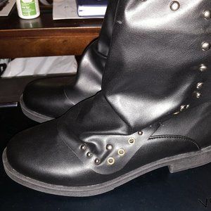 Faux Leather Boots